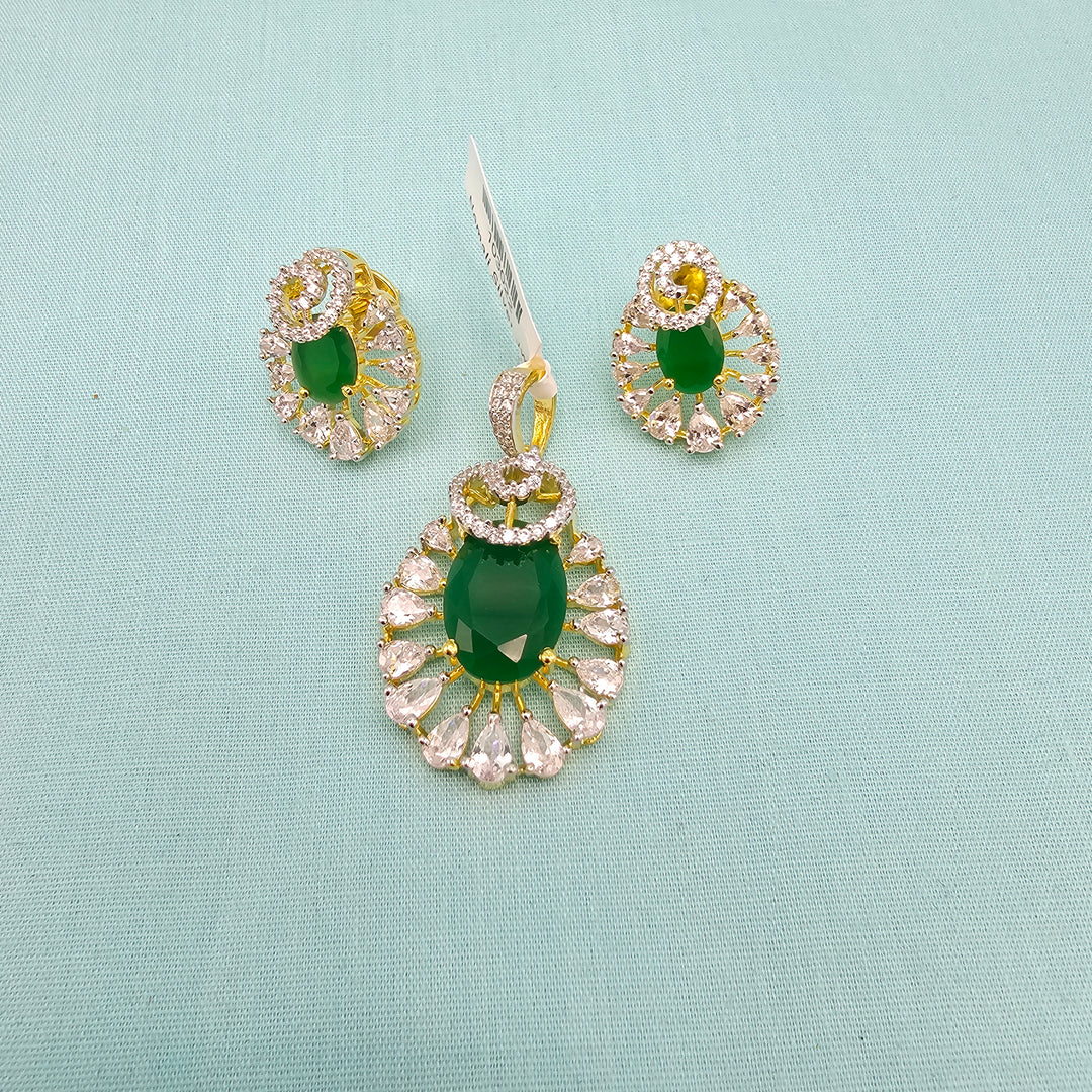 Emerald Silver set