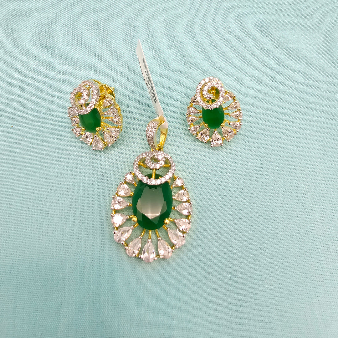Emerald Silver set