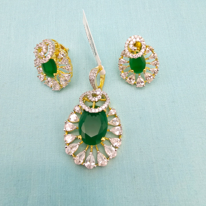 Emerald Silver set