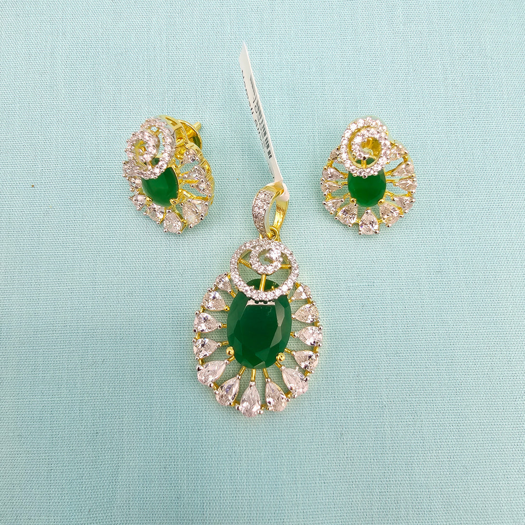 Emerald Silver set