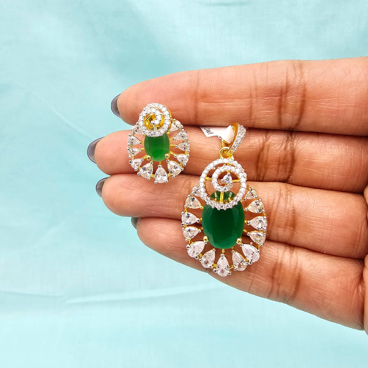 Emerald Silver set