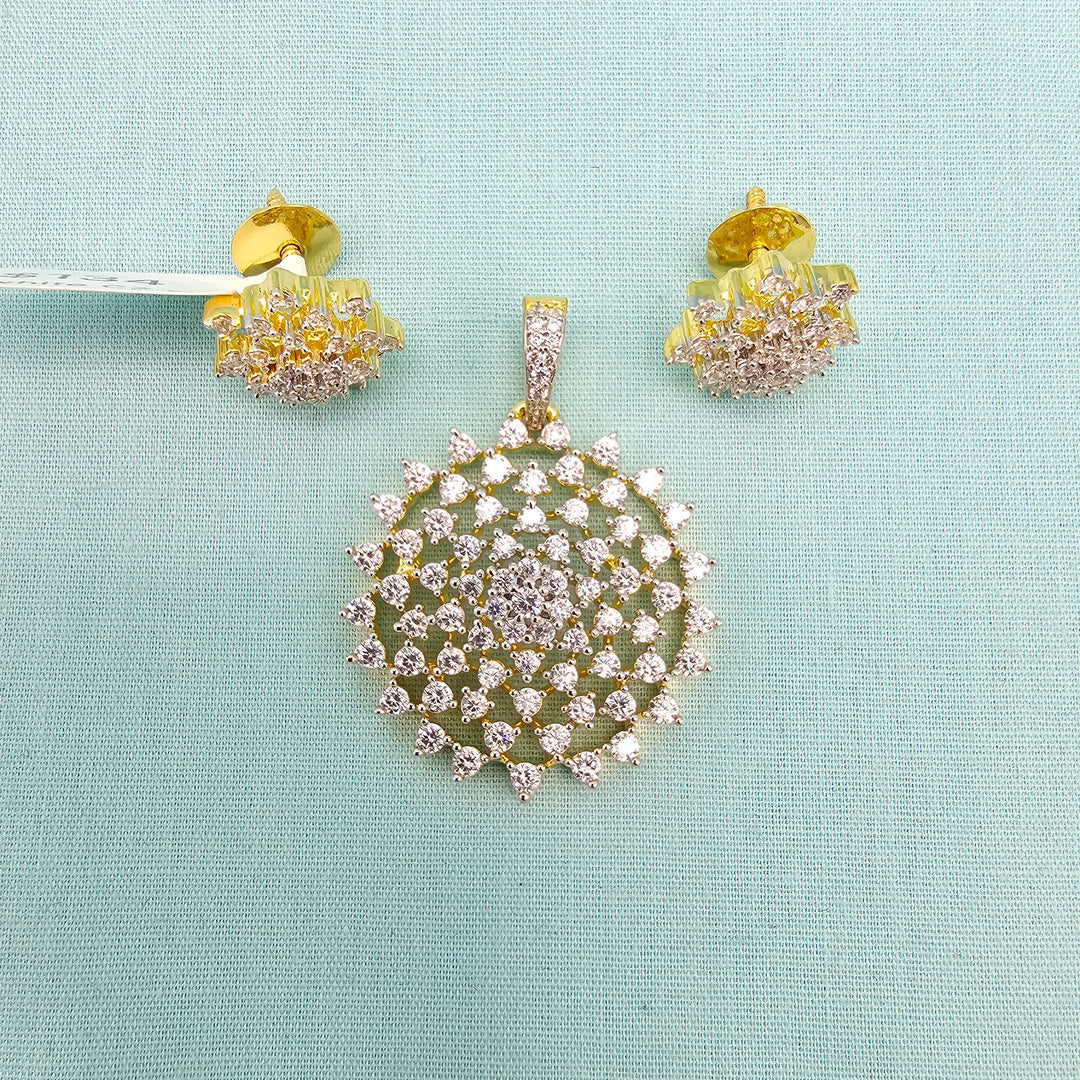 92.5 silver CZ pendants set