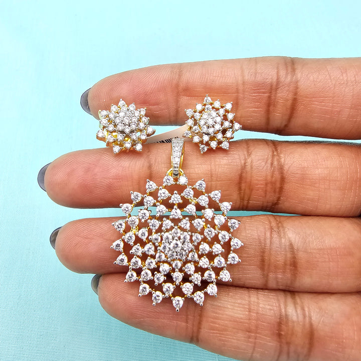 92.5 silver CZ pendants set