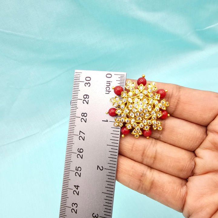 Silver Coral CZ Studs