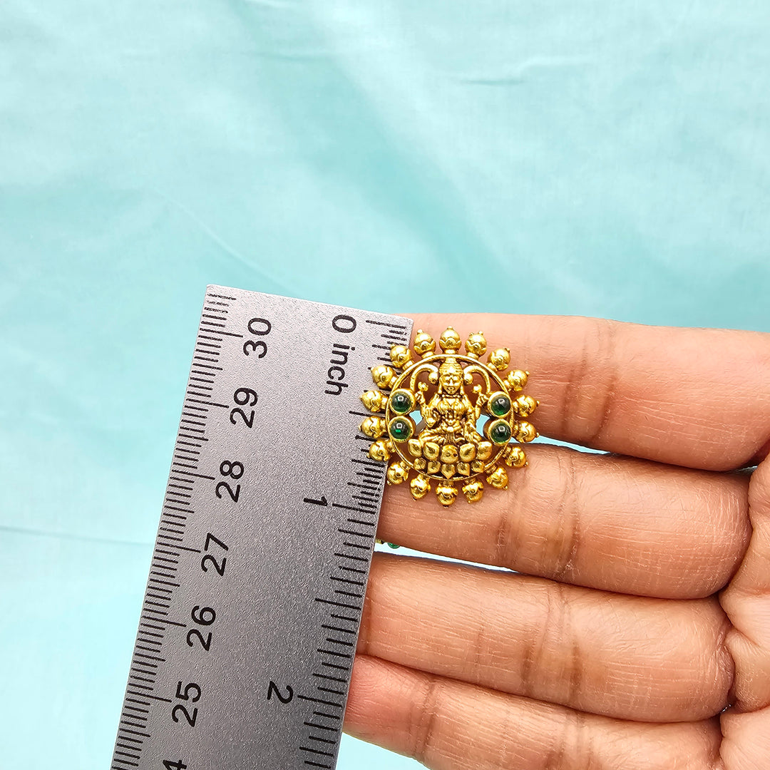 Silver CZ Nakshi Studs