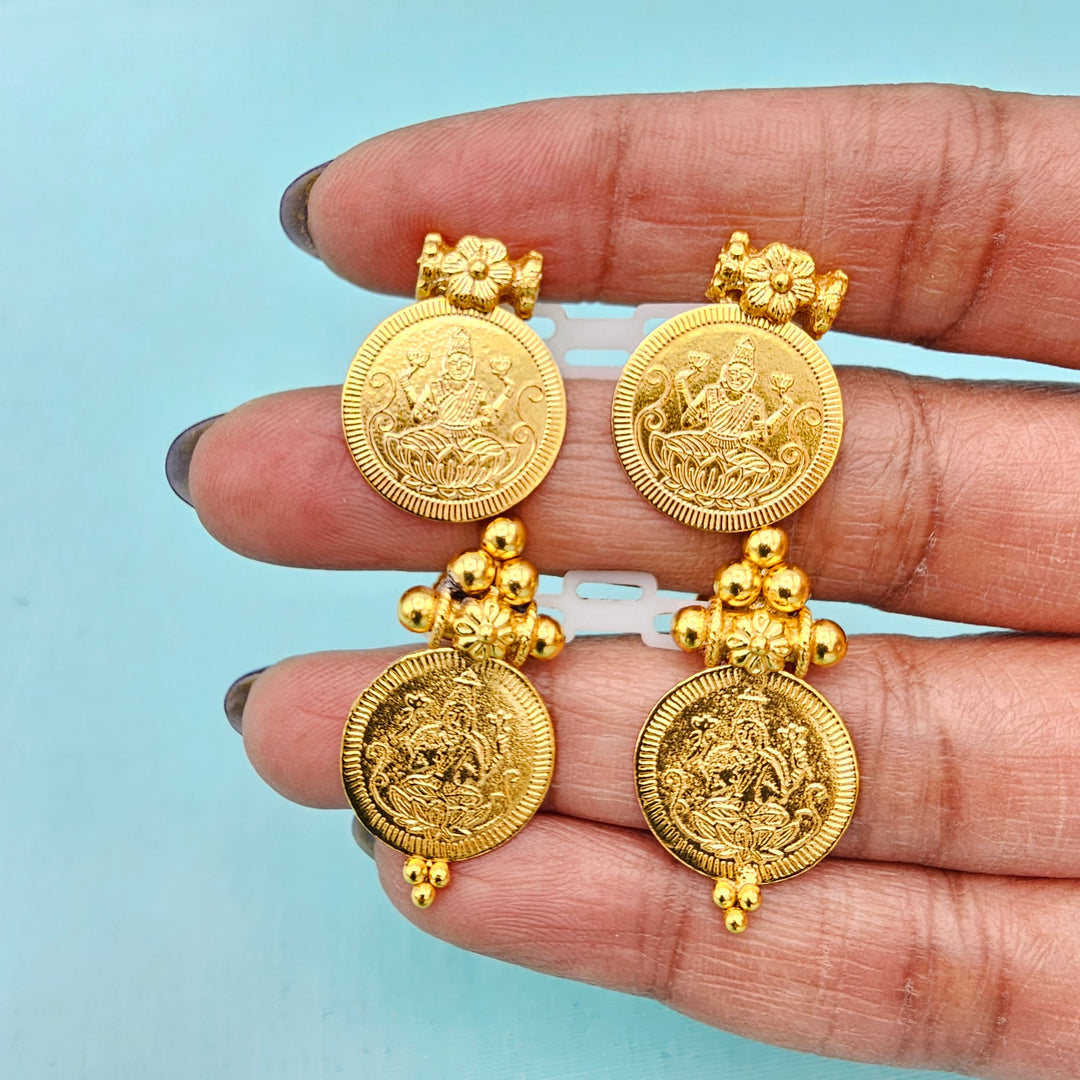 Silver Lakshmi Studs