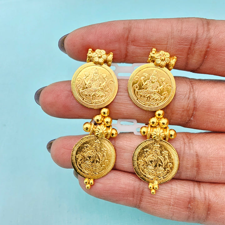 Silver Lakshmi Studs