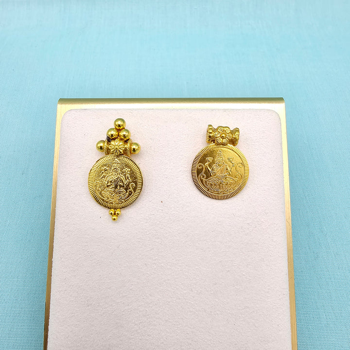 Silver Lakshmi Studs