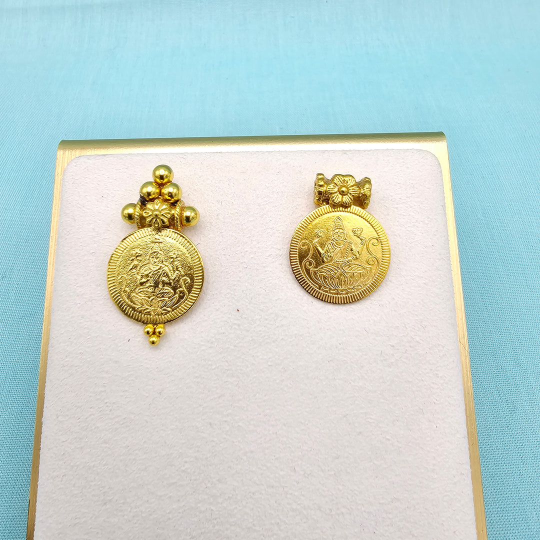 Silver Lakshmi Studs