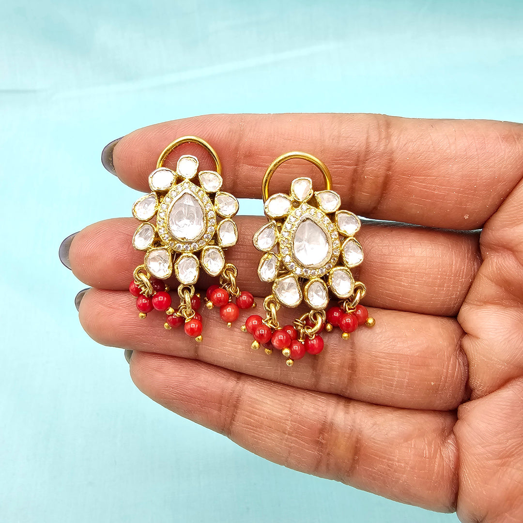 Victorian Coral Studs