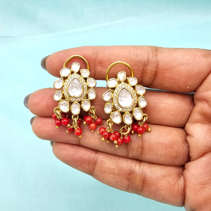 Victorian Coral Studs