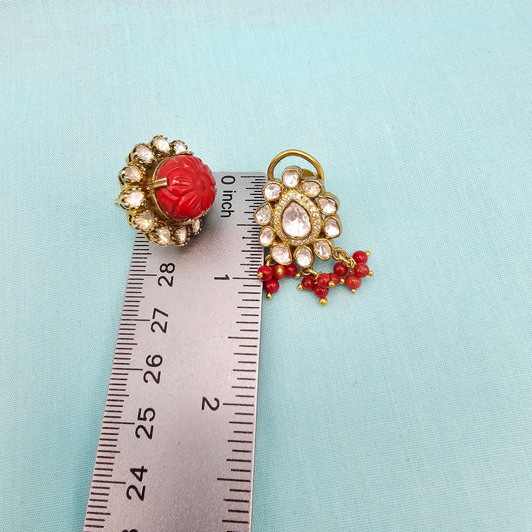 Victorian Coral Studs