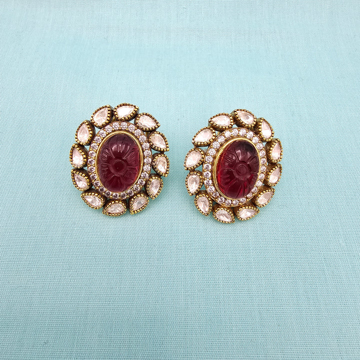 Silver Moissanite Studs