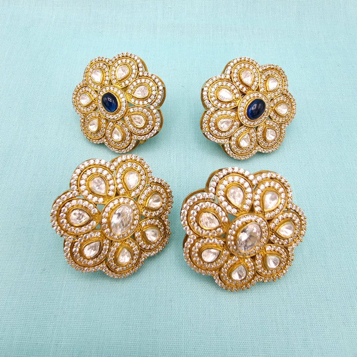Silver Moissanite Studs