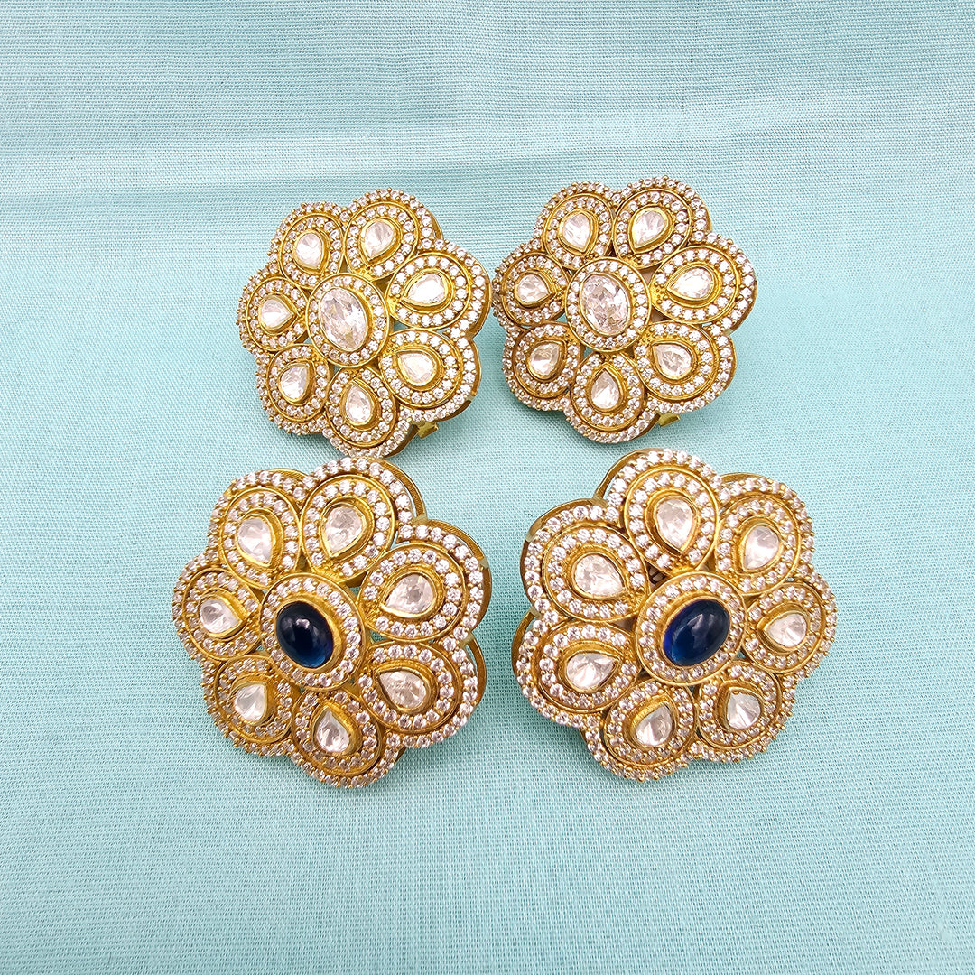 Silver Moissanite Studs