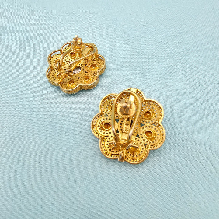 Silver Moissanite Studs