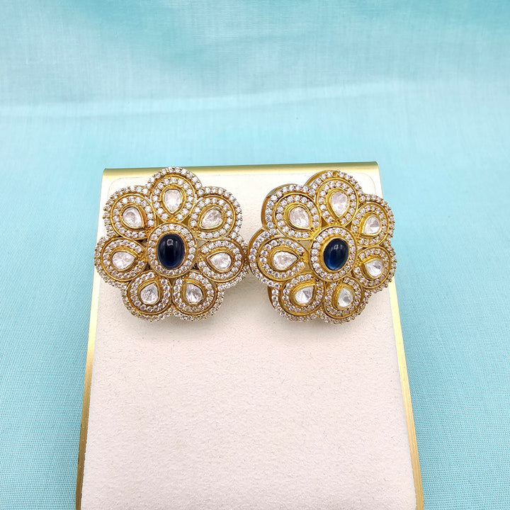 Silver Moissanite Studs
