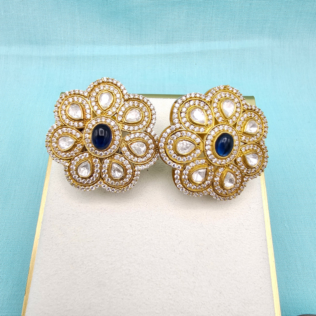 Silver Moissanite Studs