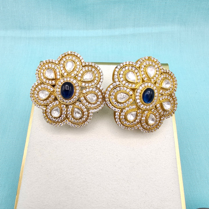Silver Moissanite Studs