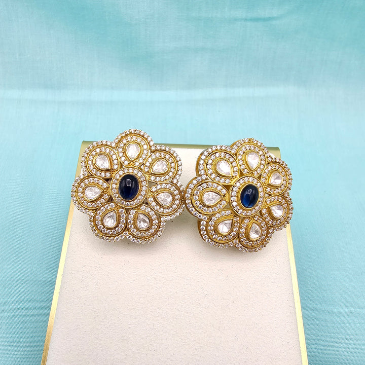Silver Moissanite Studs