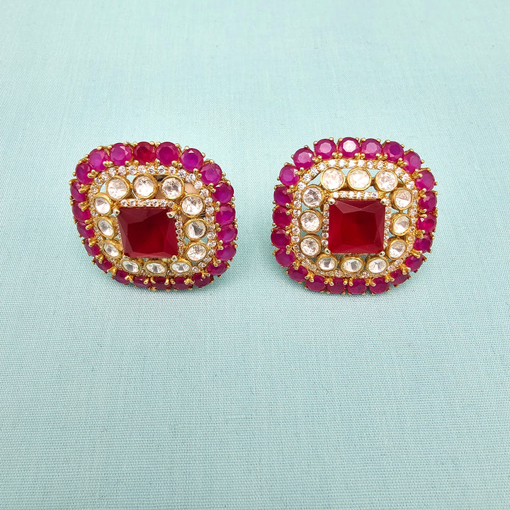 Silver Moissanite Studs