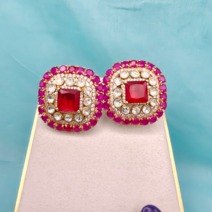 Silver Moissanite Studs