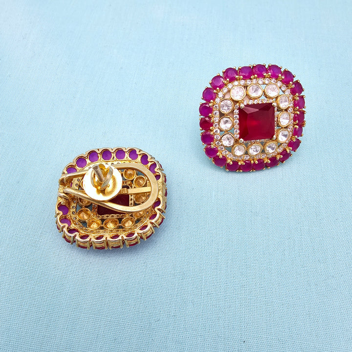 Silver Moissanite Studs
