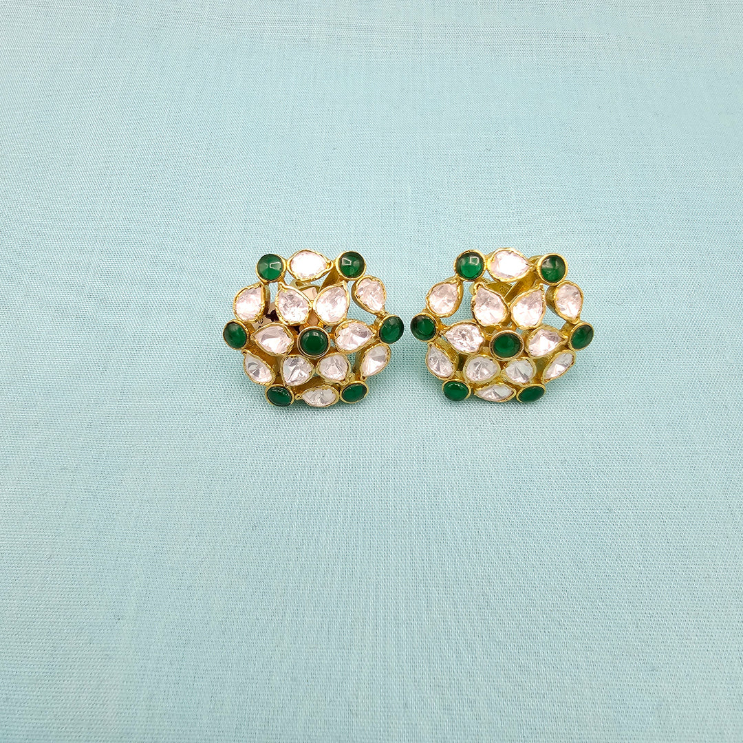 Green Moissanite Studs