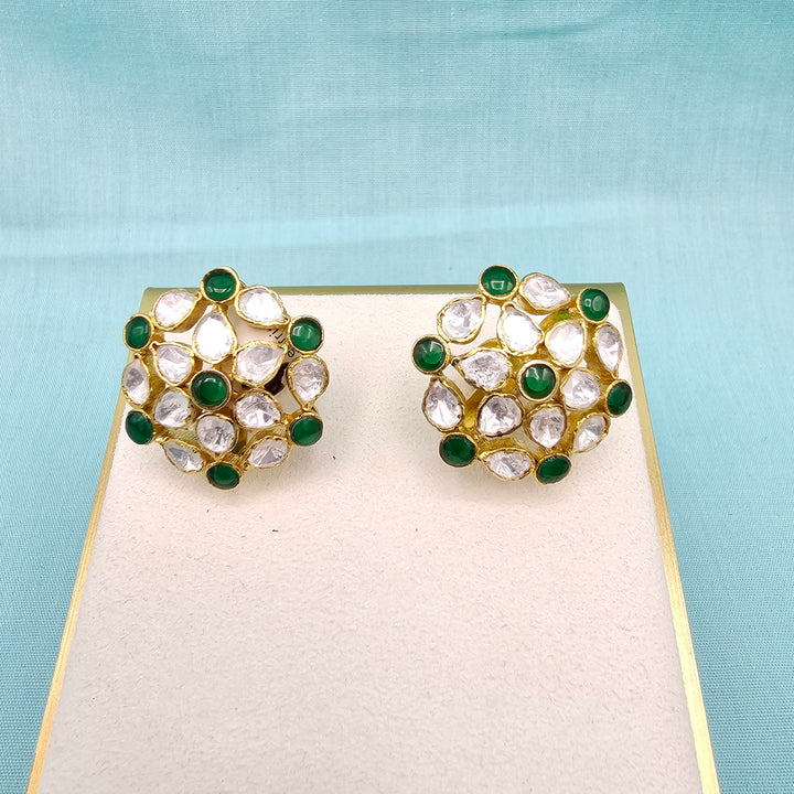 Green Moissanite Studs