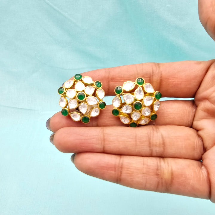 Green Moissanite Studs