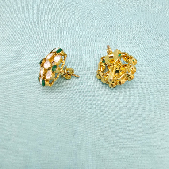 Green Moissanite Studs