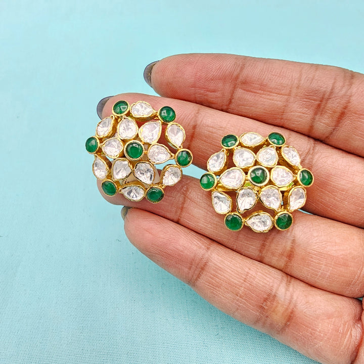 Green Moissanite Studs