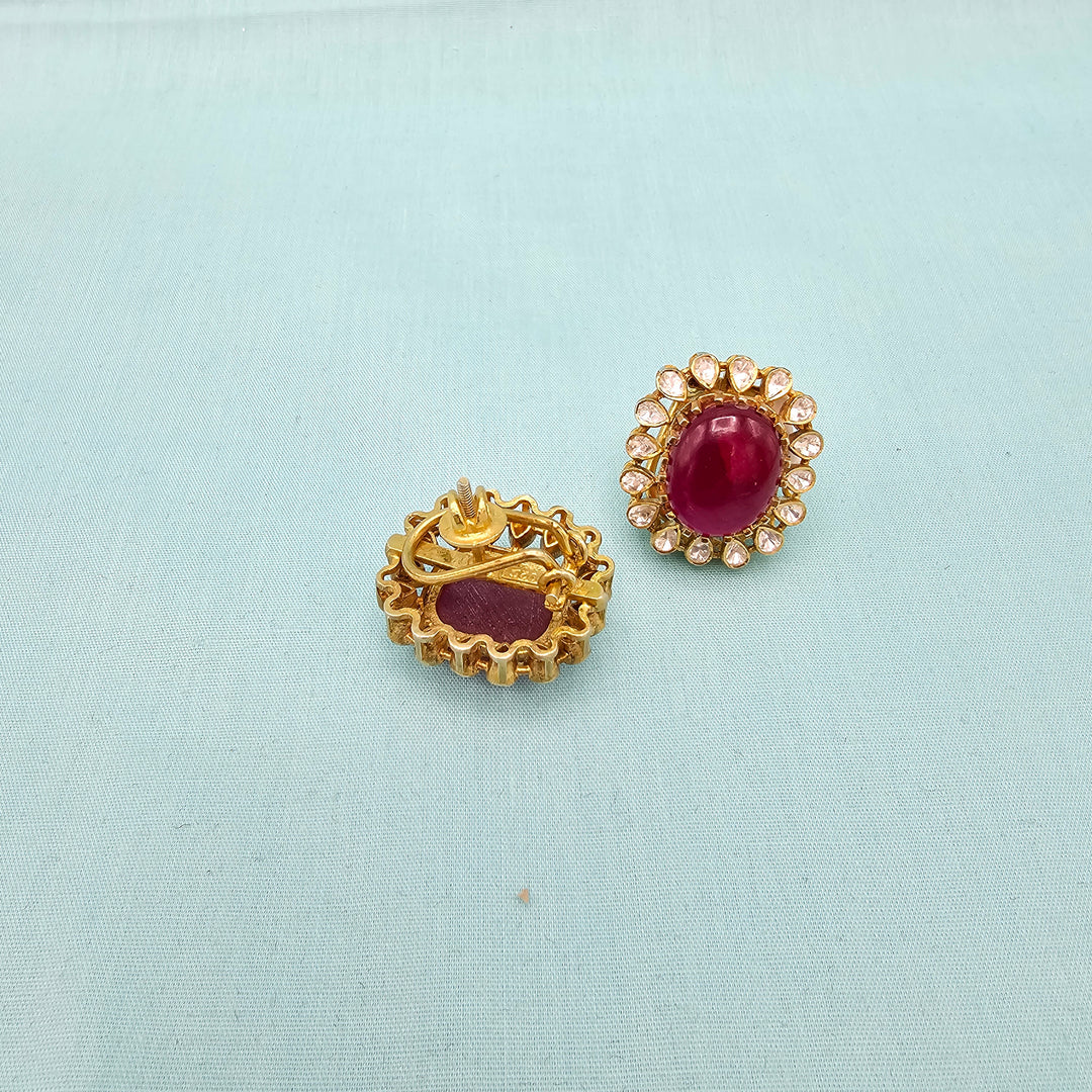 Silver Moissanite Studs