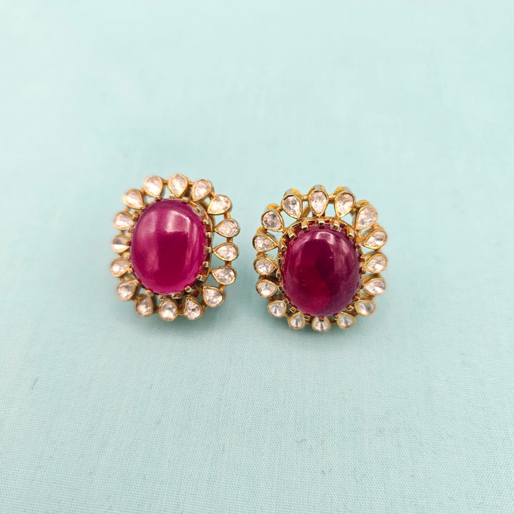 Silver Moissanite Studs