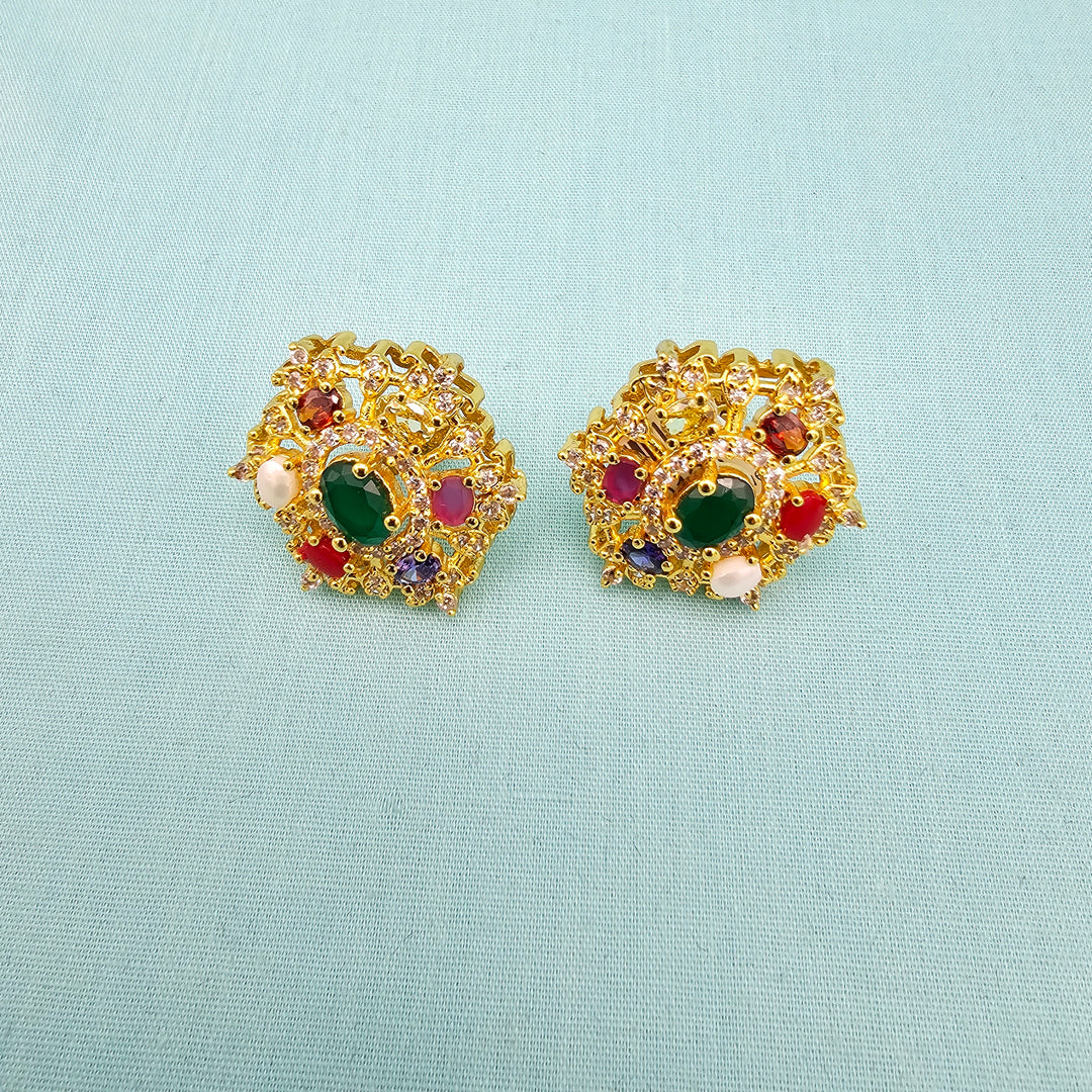 CZ Navratna Studs
