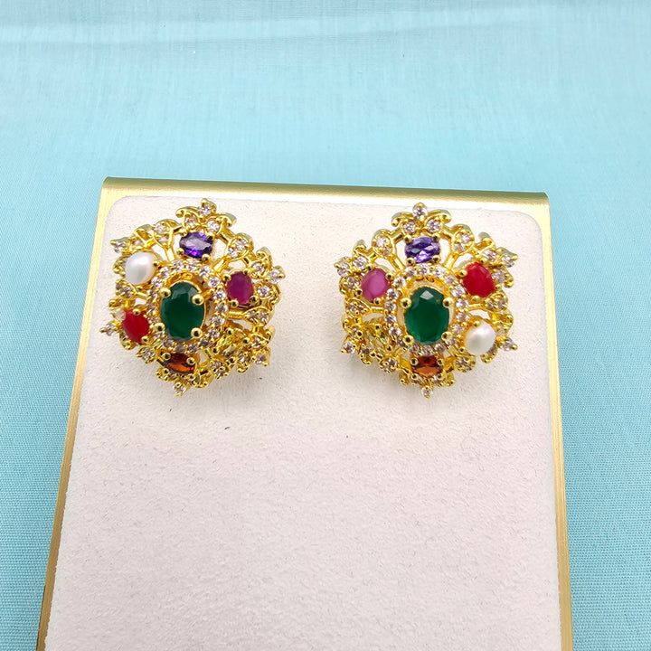 CZ Navratna Studs