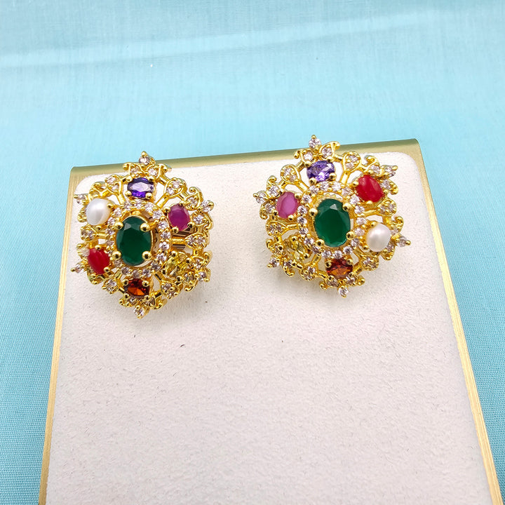 CZ Navratna Studs