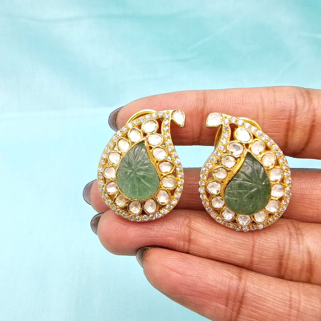 Mango Moissanite Studs
