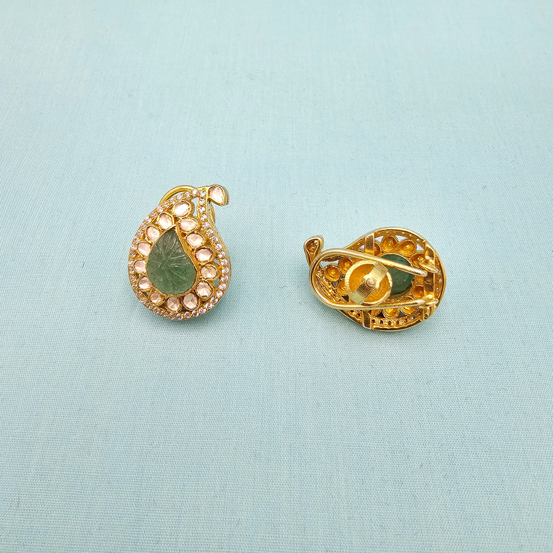 Mango Moissanite Studs