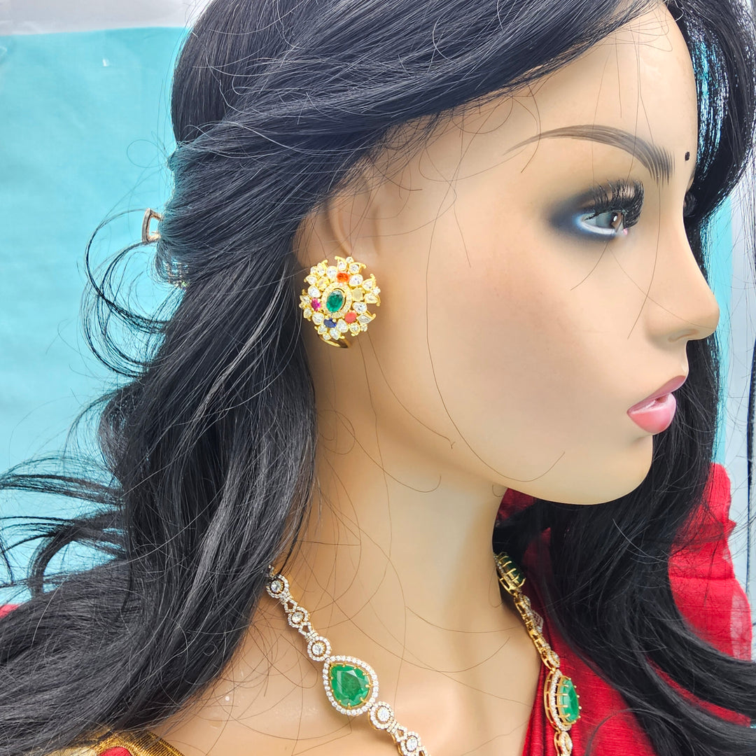 CZ Navratna Studs