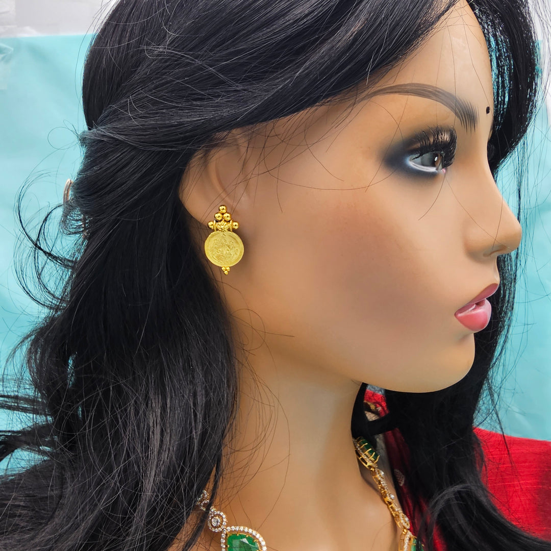 Silver Lakshmi Studs