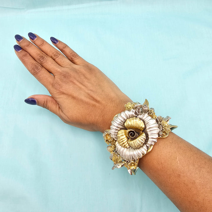 Silver Dual Tone Bracelet