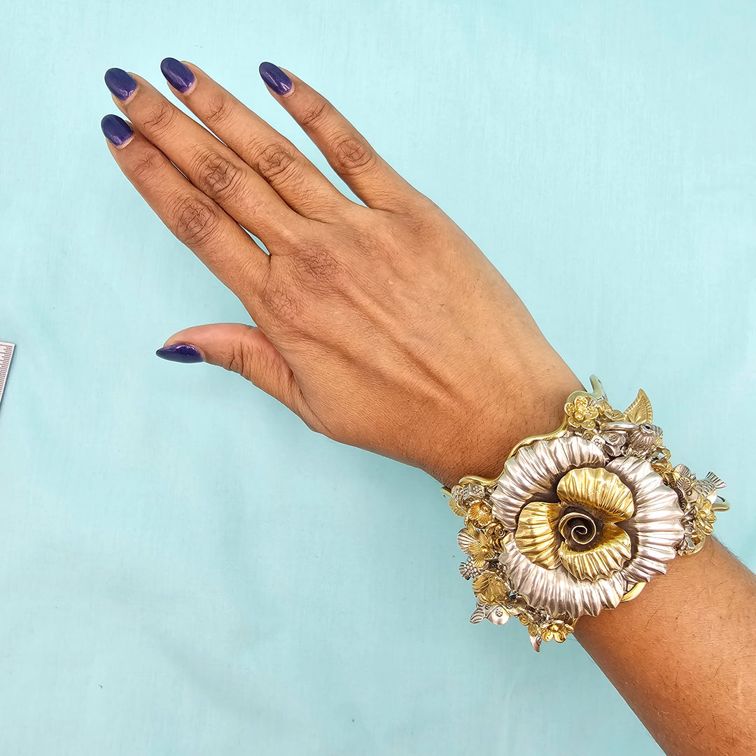 Silver Dual Tone Bracelet