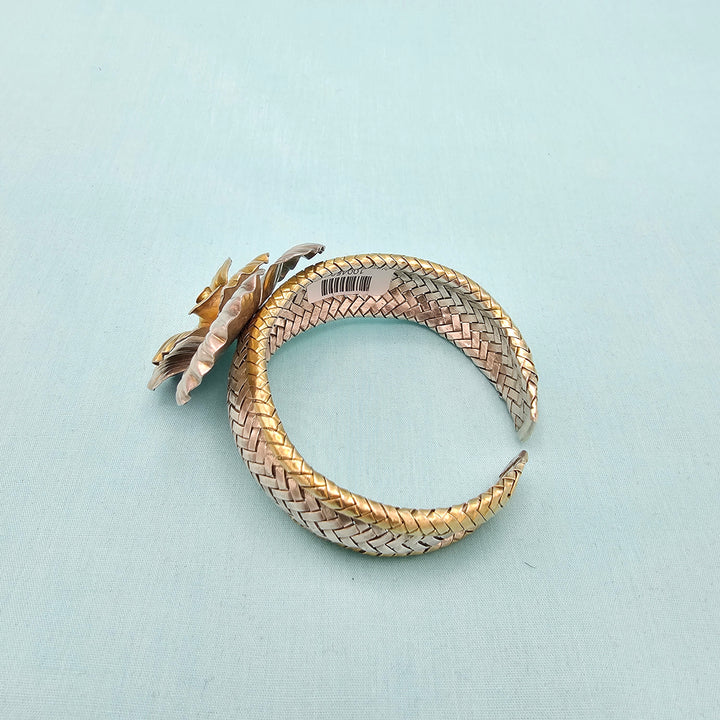 Rose Dual Tone Bracelet