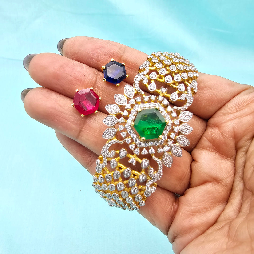 AAA+CZ Silver Bracelet