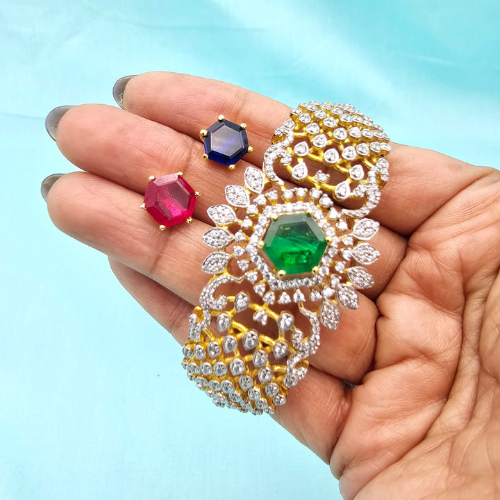 AAA+CZ Silver Bracelet