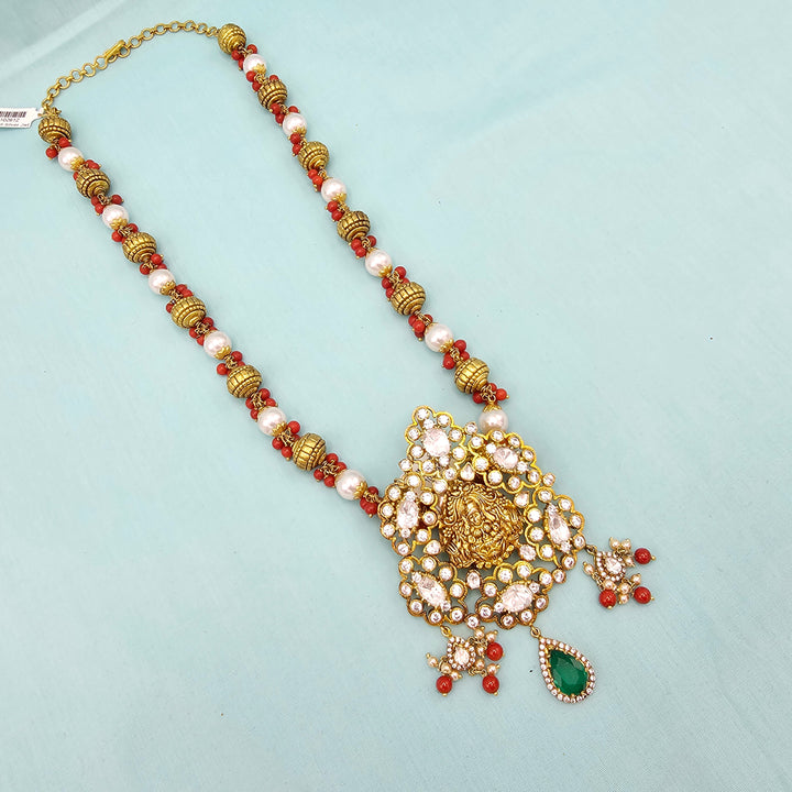 Nakshi Coral Pearl Chain