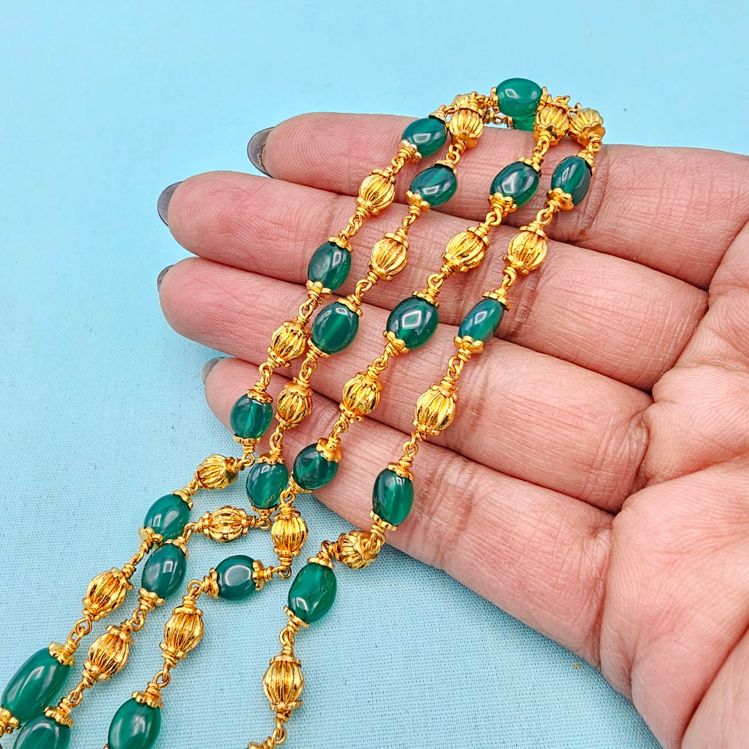 6mm Emerald Nakshi chain