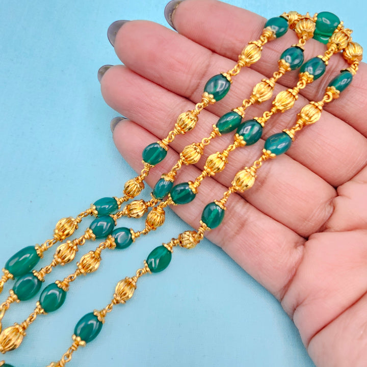 6mm Emerald Nakshi chain