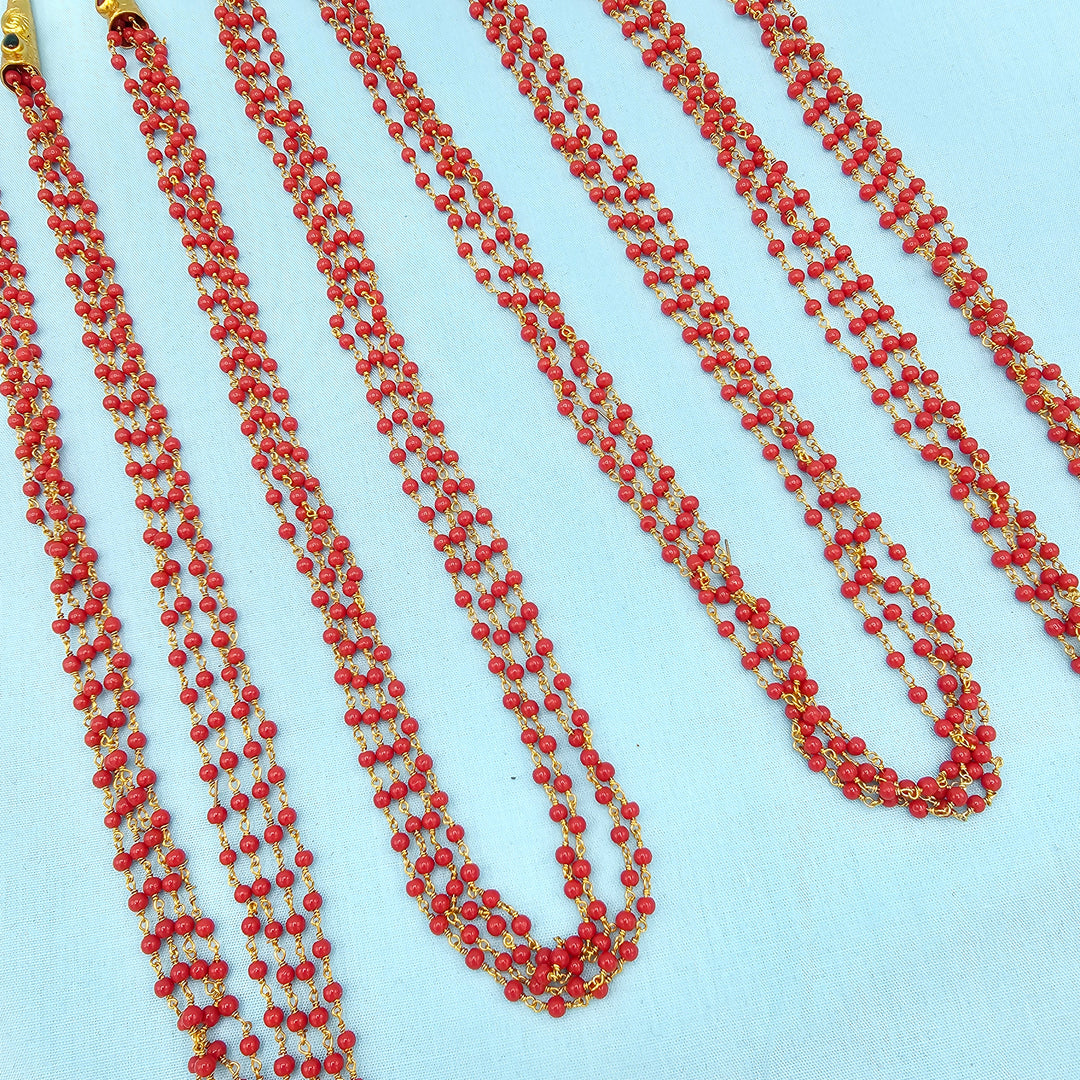 4L Silver Coral Chain